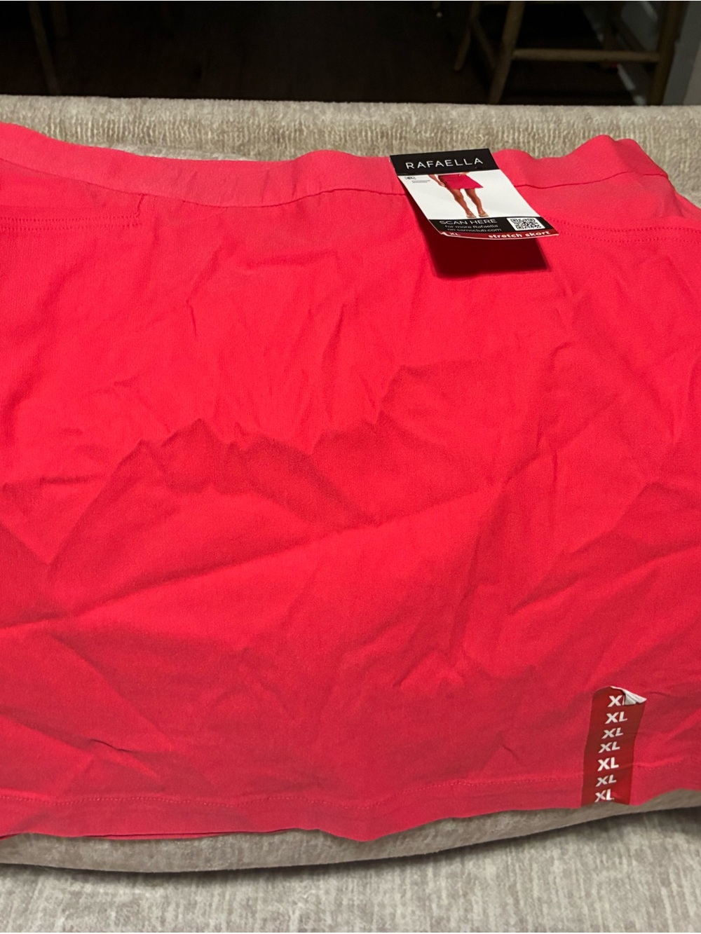 Rafaella Coral-Red Mini Skirt
